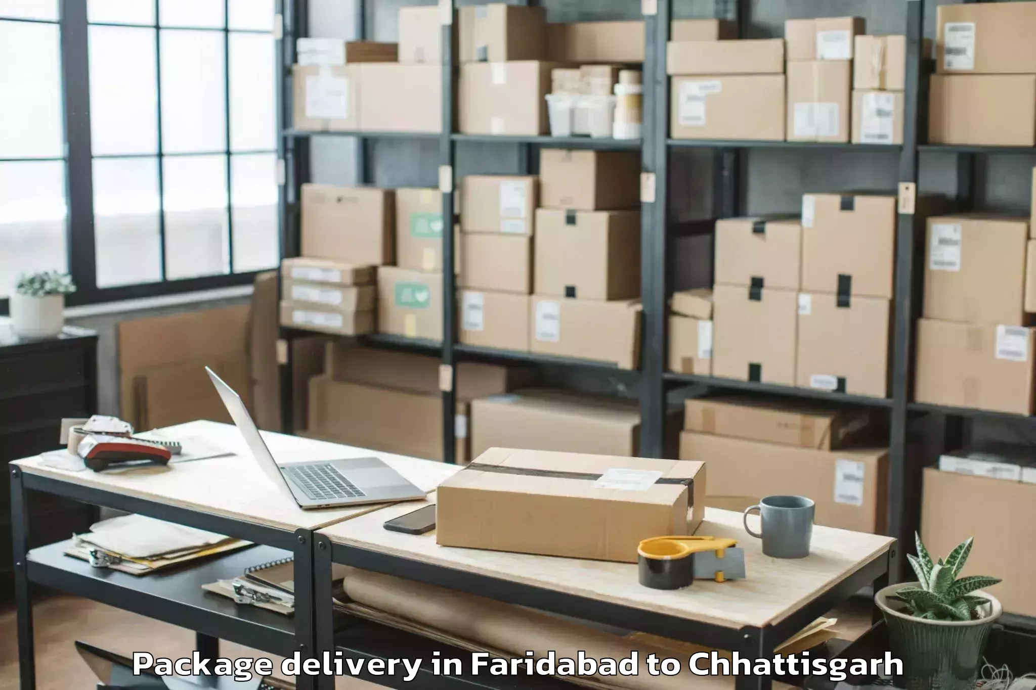 Quality Faridabad to Takhatpur Package Delivery